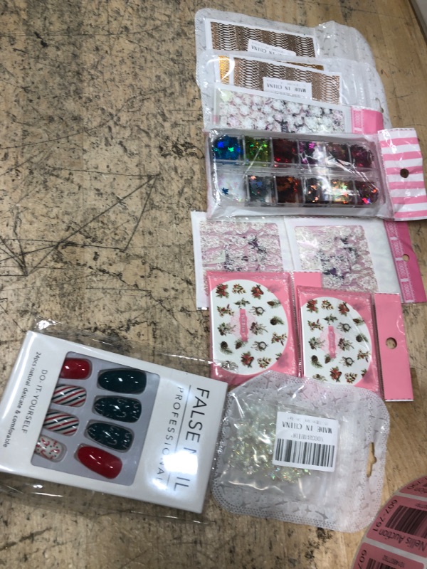 Photo 1 of 10 nail accessories: nail art and seasonal nail set