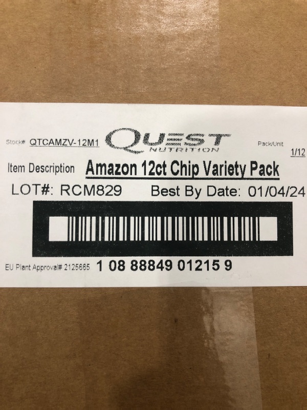 Photo 2 of (BBD: 01/04/2024) Quest Tortilla Style Protein Chips Variety Pack, Chili Lime, Nacho Cheese, Loaded Taco, 1.1 Ounce (Pack of 12)
