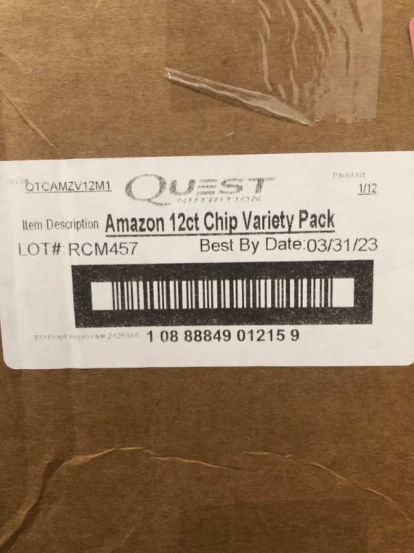 Photo 2 of (BBD: 03/31/2023) Quest Tortilla Style Protein Chips Variety Pack, Chili Lime, Nacho Cheese, Loaded Taco, 1.1 Ounce (Pack of 12)
