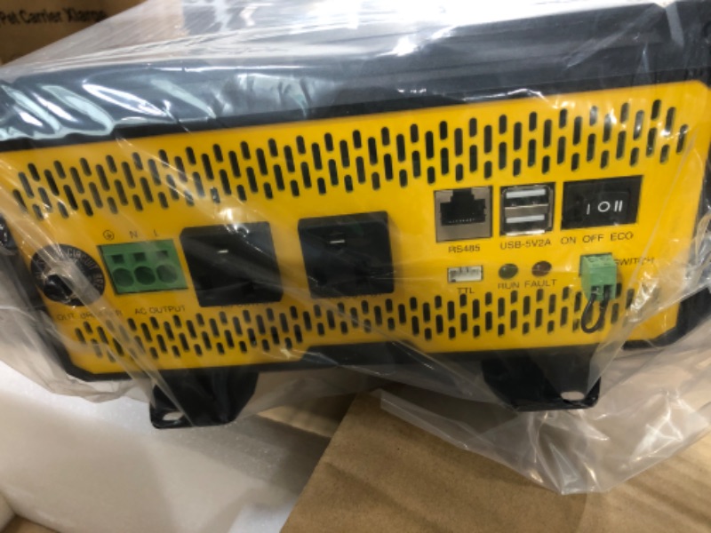 Photo 3 of BougeRV Pure Sine Wave Inverter 2000W Convert DC 12V to AC 110V, Built-in Bluetooth for Mobile APP, ON/OFF/ECO Operating Modes, for Off-Grid Solar Power System, RV, Home Backup Power Bluetooth 2000W