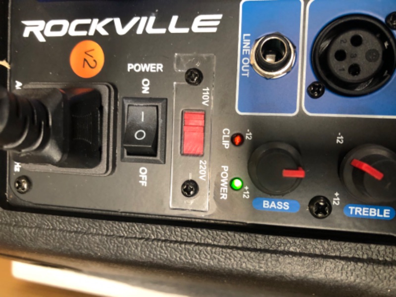 Photo 8 of Rockville RPG8BT V2 8" Powered 400W DJ PA Speaker Bluetooth/Wireless/Remote/EQ 8”