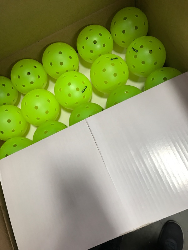 Photo 2 of A11N S40 Outdoor Pickleball Balls- USA Pickleball Approved, 3/6/12/50-Pack, Neon Green/Fuchsia/Tangerine 50 Pack Neon Green