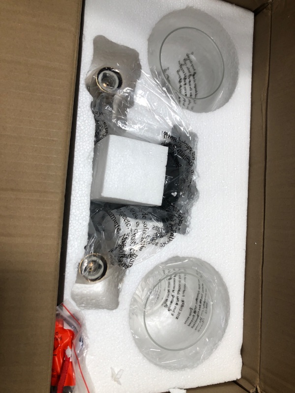 Photo 1 of 2-light fixture black 