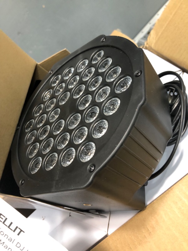 Photo 3 of 36 LED Stage Lights, AOELLIT RGB Sound Activated DJ Par Lights Compatible with DMX-512 & Remote Uplights for Events Wedding Party - 8 Pack