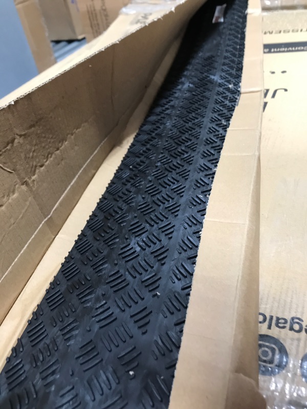 Photo 1 of Durable Cable Protection Ramp Cover - Supports 11000lbs Single Channel Heavy Duty Hose and Cord Track Floor Protection, 39.4” x 5.11” x 0.78” Cable Concealer for Indoor Outdoor Use - Pyle PCBLCO101BK