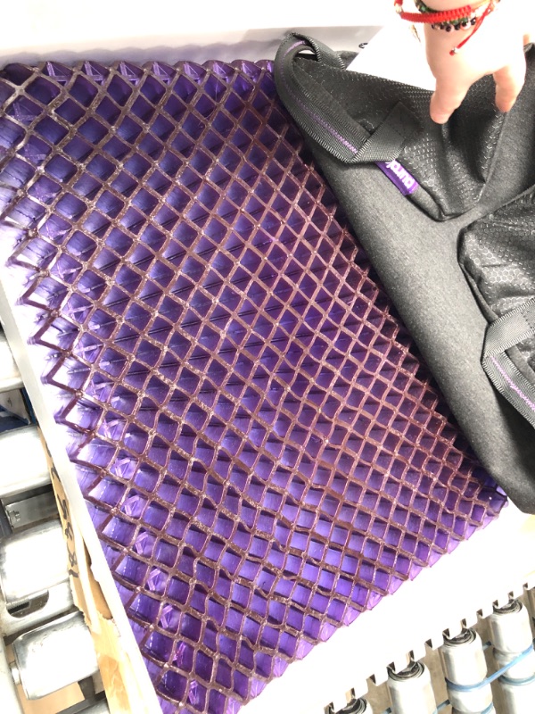 Photo 3 of Purple Royal Seat Cushion - Seat Cushion for The Car Or Office Chair - Temperature Neutral Grid