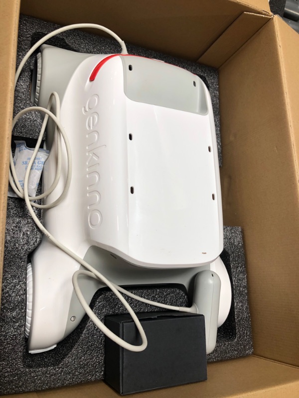 Photo 2 of *UNFUNCTIONAL*- Genkinno Cordless Robotic Pool Vacuum Cleaner: Automatic Pool Vacuum for Above/In Ground Swimming Pool - Smart Navigation Pool Vacuum Lasts 120-240 Mins and Remote Control for Efficient Cleaning White