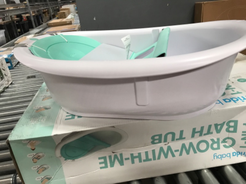 Photo 3 of 4-in-1 Grow-with-Me Bath Tub by Frida Baby Transforms Infant Bathtub to Toddler Bath Seat with Backrest for Assisted Sitting in Tub