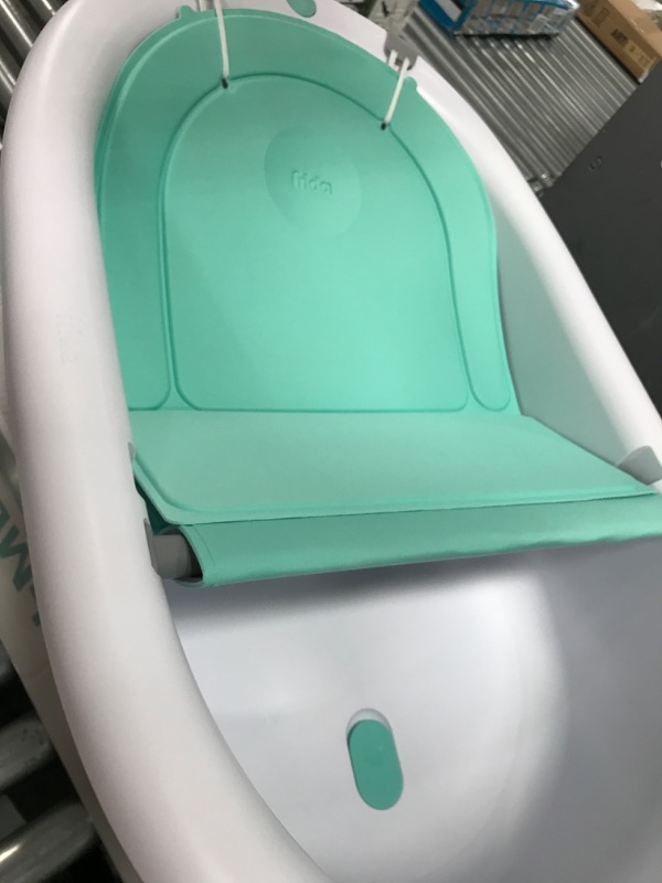 Photo 5 of 4-in-1 Grow-with-Me Bath Tub by Frida Baby Transforms Infant Bathtub to Toddler Bath Seat with Backrest for Assisted Sitting in Tub