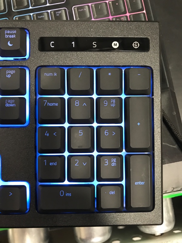 Photo 3 of Razer Ornata Chroma Gaming Keyboard: Hybrid Mechanical Key Switches - Customizable Chroma RGB Lighting - Individually Backlit Keys - Detachable Plush Wrist Rest - Programmable Macro Functionality Keyboard Ornata Chroma