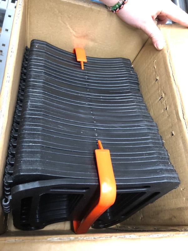 Photo 2 of Camco Sidewinder RV Sewer Support | Made from Sturdy Lightweight Plastic | Curve Around Obstacles and Won't Creep Closed | 20 Feet | Black | (43052) Frustration Free Packaging