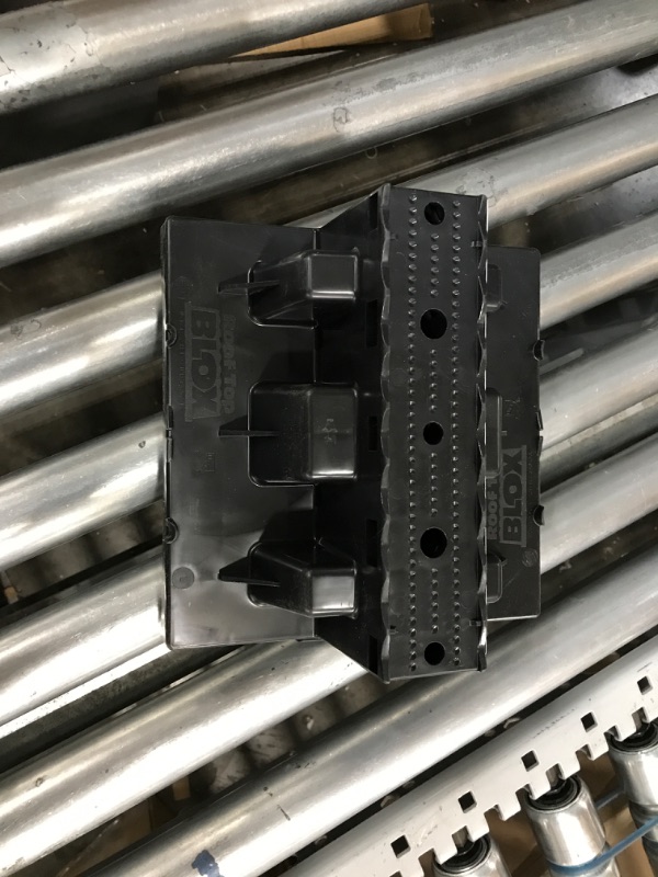 Photo 1 of Roof Top Blox RTB01 Polypropylene Rooftop Support Block for All Flat Commercial Roofs, 9" x 9", 250 lb. Load at Single Point, Black, 8 Pack