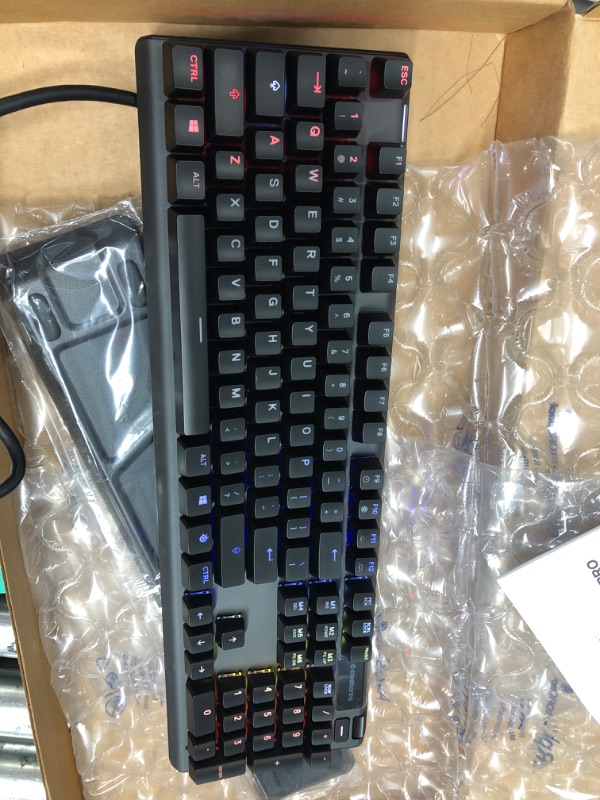 Photo 2 of SteelSeries Apex Pro RGB Backlit Gaming Keyboard with Mechanical Switches and OLED Smart Display (Renewed)