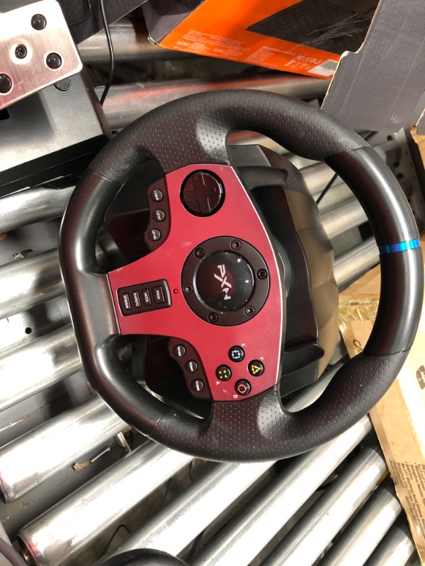 Photo 4 of PXN V9 Gaming Racing Wheel with Pedals and Shifter, Steering Wheel for PC, Xbox One, Xbox Series X/S, PS4, PS3 and Nintendo Switch