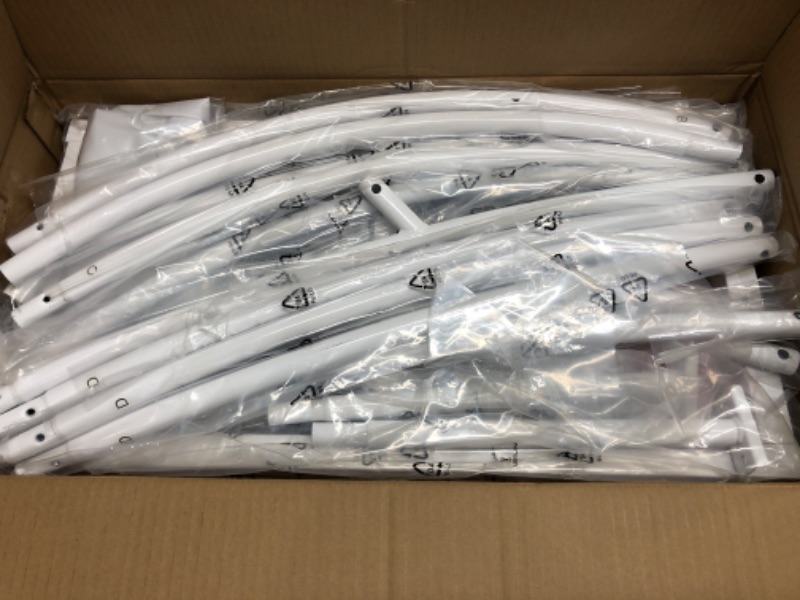 Photo 1 of  6.9ft(2.1M) Heart Shaped White Metal Balloon Arch Stand Frame Display Kit?Love Balloon Arch Frame for Proposal, Wedding , Valentine’s Day, Bridal, Birthday Party Decorations