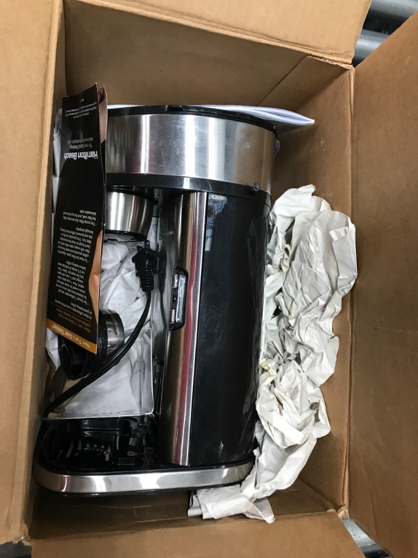 Photo 2 of ***TESTED/ POWERSON***Hamilton Beach The Scoop Single Serve Coffee Maker & Fast Grounds Brewer, Brews in Minutes, 8-14oz. Cups, Stainless Steel The Scoop Brewer