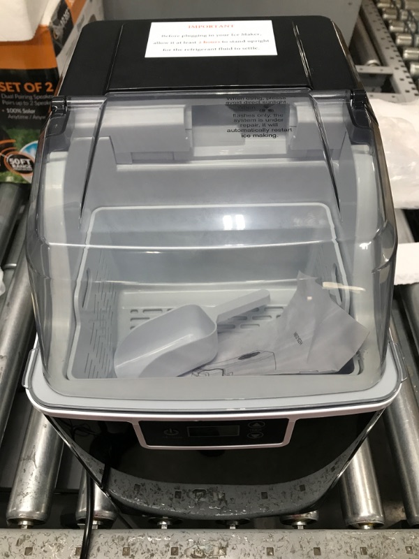 Photo 3 of **PICTURE FOR REFERENCE**
AGLUCKY Countertop Ice Maker Machine, Portable Ice Makers Countertop, Make 26 lbs ice in 24 hrs,Ice Cube Ready in 6-8 Mins with Ice Scoop and Basket