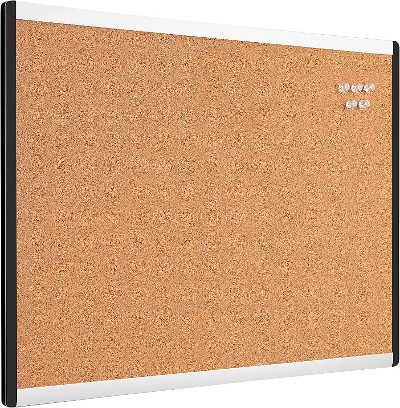 Photo 1 of Amazon Basics Cork board 17"x23",Aluminum/plastic frame, 2pk