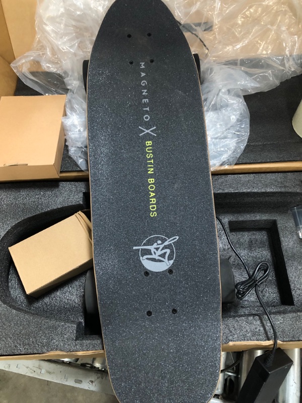 Photo 4 of ***Parts Only***Magneto Hybrid Cruiser Electric Skateboard with Remote Control, 20 MPH, 900W, 12 Miles Range 4 Speed Adjustments, Max Load 220 lbs, Patented Skate Board, Premium Trucks – 6 Months Warranty