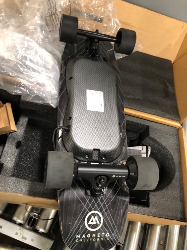 Photo 2 of ***Parts Only***Magneto Hybrid Cruiser Electric Skateboard with Remote Control, 20 MPH, 900W, 12 Miles Range 4 Speed Adjustments, Max Load 220 lbs, Patented Skate Board, Premium Trucks – 6 Months Warranty