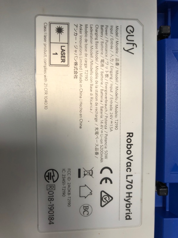 Photo 4 of eufy RoboVac L70 Hybrid, The Cleaner, iPath Laser Navigation, 2-1 in Sweeping and Mopping, wi-fi, pa 2200 Strong Suction, Quiet, Self Charging,Ideal for Hardwood Floors,White 