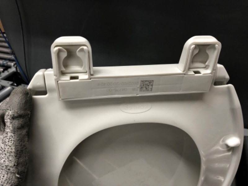 Photo 11 of **PARTS ONLY**
Kohler 4775-0 Brevia Round Toilet Seat with Grip Tight Bumpers, Release, Quick Attach Hardware, Color Matched Hinges, White Round White

**MISSING PARTS AND HARDWARE **