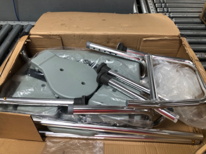 Photo 1 of Used *** DMI Tub Transfer Bench and Shower Chair with Non Slip Aluminum Body, FSA Eligible, Adjustable Seat Height and Cut Out Access, Holds Weight up to 400 Lbs, Bath and Shower Safety, Transfer Bench 1 Count (Pack of 1)