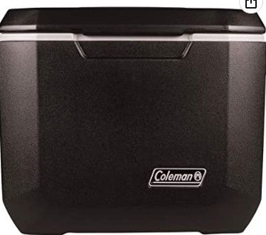 Photo 1 of Coleman Rolling Cooler | 50 Quart Xtreme 5 Day Cooler with Wheels | Wheeled Hard Cooler Keeps Ice Up to 5 Days, Black