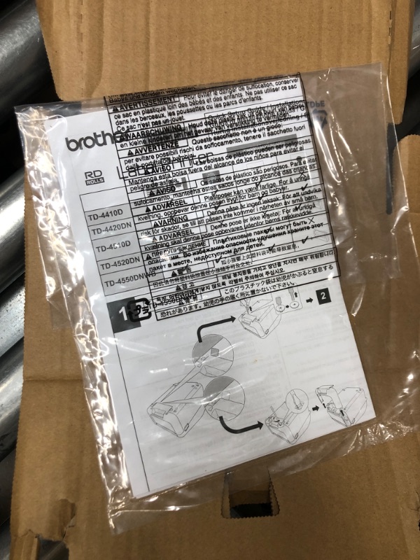 Photo 3 of Brother TD-4550DNWB 4-inch Thermal Desktop Barcode and Label Printer, for Labels, Barcodes, Receipts and Tags, 300 dpi, 6 IPS, Standard USB and Serial, Ethernet LAN, Built-in Wi-Fi and Bluetooth