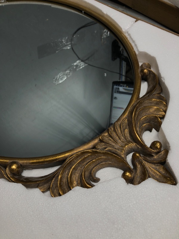 Photo 2 of 19th century mirror gold bronze 