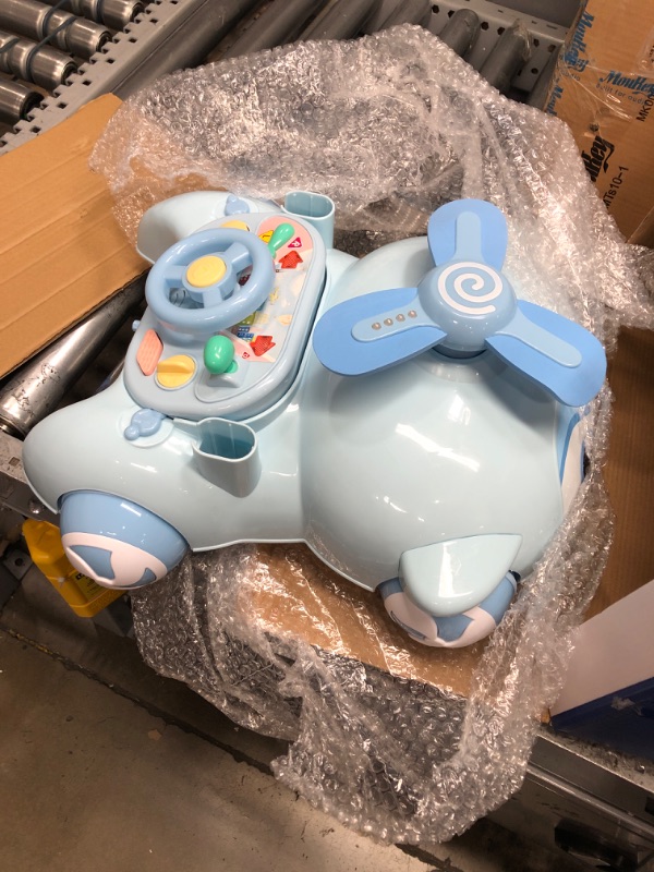 Photo 2 of Baby Walker for Boys 12 Months and Up,Sit-to-Stand Learning Activity Walker,All in One Dashboard Steering Wheel Pretend Play Driving for Toddler/Infant Push to Walk