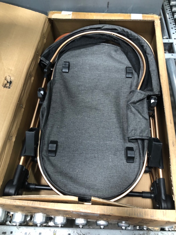 Photo 1 of **missing one wheel**
Kenyone Pet Stroller, 3 in 1 Multifunction Pet Travel System