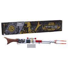 Photo 1 of **MISSING PIECES,MINOR SHIPPING DAMAGE **NERF Star Wars Amban Phase-Pulse Blaster, The Mandalorian, Scope with Illuminated Lens, 10 Darts, Blaster Sounds, 50.25 Inches Long
