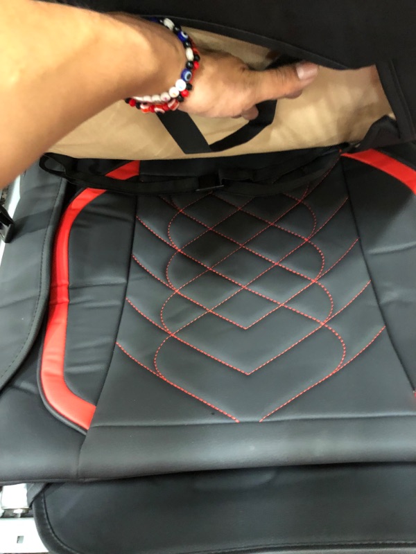 Photo 3 of *** USED IN LIKE NEW CONDITION *** Nilight Car Seat Covers Custom Fit 2009-2022 F150 Super Crew and 2017-2022 F250 F350 F450 Crew Cab Waterproof Leather Cushion for Pickup Truck (Full Set, 2 Front Seats and 3 Rear Seats)