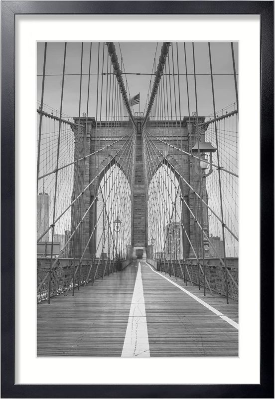 Photo 1 of  24x36 Frame Black 1 Pack, Classic 24x36 Picture Frame Display 20x30 Pictures with Mat or 24x36 without Mat, Horizontal and Vertical for Wall-Mount, Decorate Home and Office with Large Paintings
