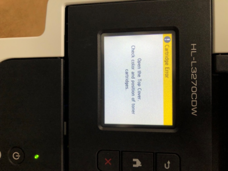 Photo 3 of Cartridge error**Brother RHL-L3270CDW Refurbished Compact Wireless Digital Color Printer with NFC Mobile Device and Duplex Printing-Ideal for Home and Small Office Use Amazon Dash Replenishment Ready (Renewed Premium) Renewed Model: RHLL3270CDW