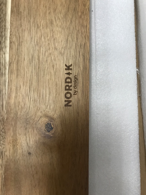 Photo 1 of Nordik Large Dual Monitor Riser for 2 Monitors - Premium Handmade Hardwood Acacia Computer Riser - TV Stand Laptop Riser Monitor Stand with Storage for Desk Accessories - Desk Organizer Television