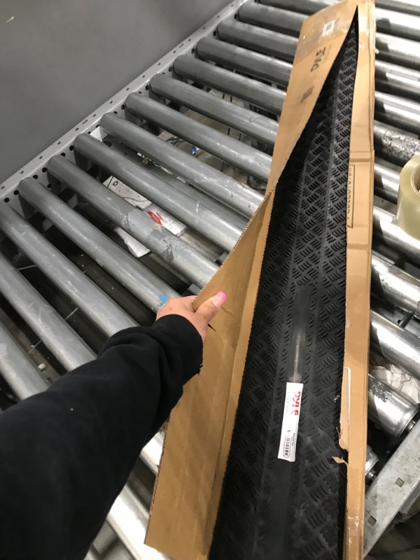 Photo 2 of Durable Cable Protection Ramp Cover - Supports 11000lbs Single Channel Heavy Duty Hose and Cord Track Floor Protection, 39.4” x 5.11” x 0.78” Cable Concealer for Indoor Outdoor Use - Pyle PCBLCO101BK