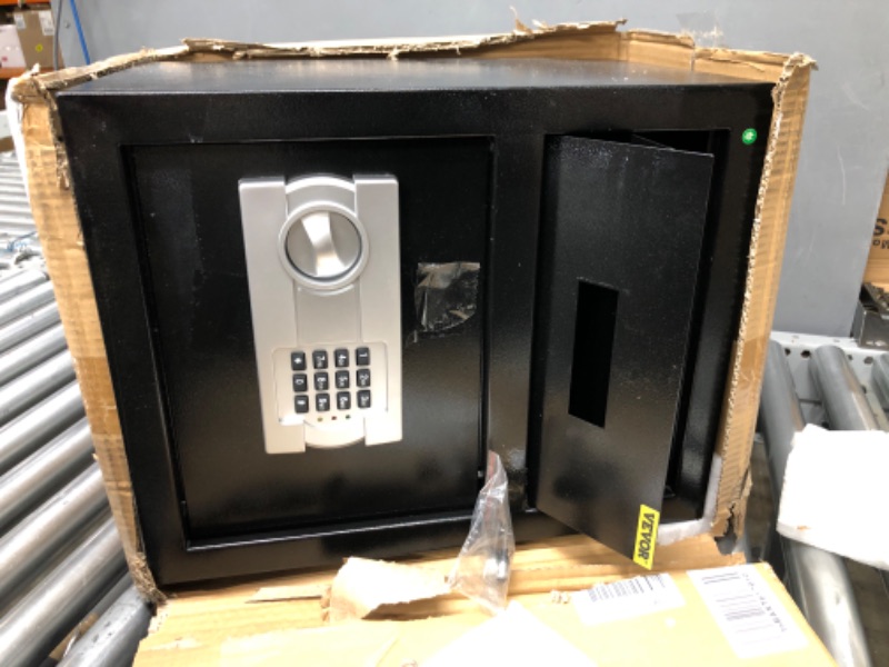 Photo 2 of 2.5 Cub Security Business Safe and Lock Box with Digital Keypad,Drop Slot Safes with Front Load Drop Box for Money and Mail,Business
