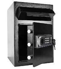 Photo 1 of 2.5 Cub Security Business Safe and Lock Box with Digital Keypad,Drop Slot Safes with Front Load Drop Box for Money and Mail,Business
