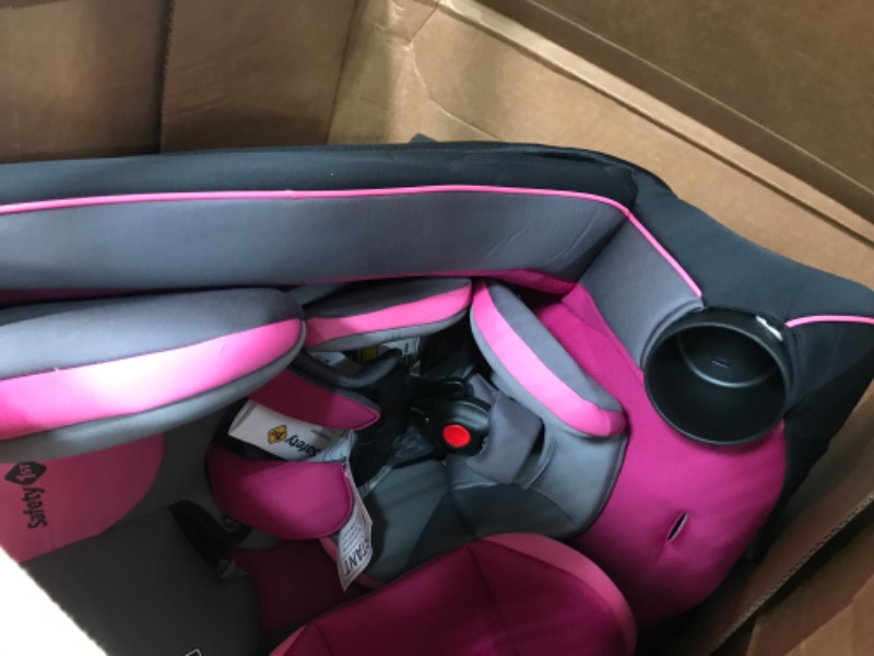 Photo 1 of Safety 1st Crosstown All-in-One Convertible Car Seat, Rear-Facing 5-40 pounds, Forward-Facing 22-65 pounds, and Belt-Positioning Booster 40-100 pounds, Tickled Pink