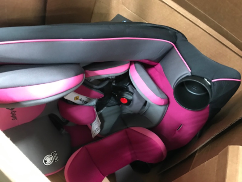 Photo 1 of Safety 1st Crosstown All-in-One Convertible Car Seat, Rear-Facing 5-40 pounds, Forward-Facing 22-65 pounds, and Belt-Positioning Booster 40-100 pounds, Tickled Pink