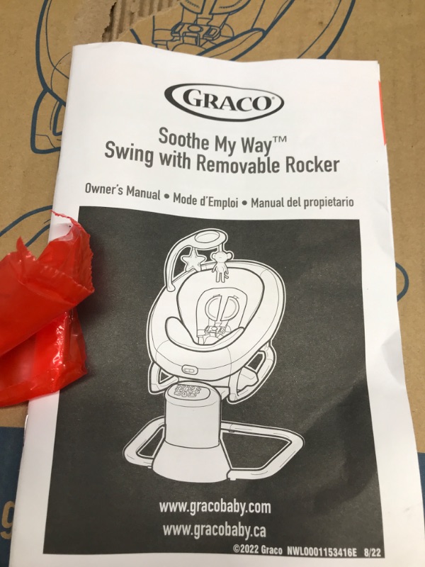 Photo 1 of ***PARTS ONLY NOT FUNCTIONAL***Graco® Soothe My Way™ Swing with Removable Rocker, Maison
