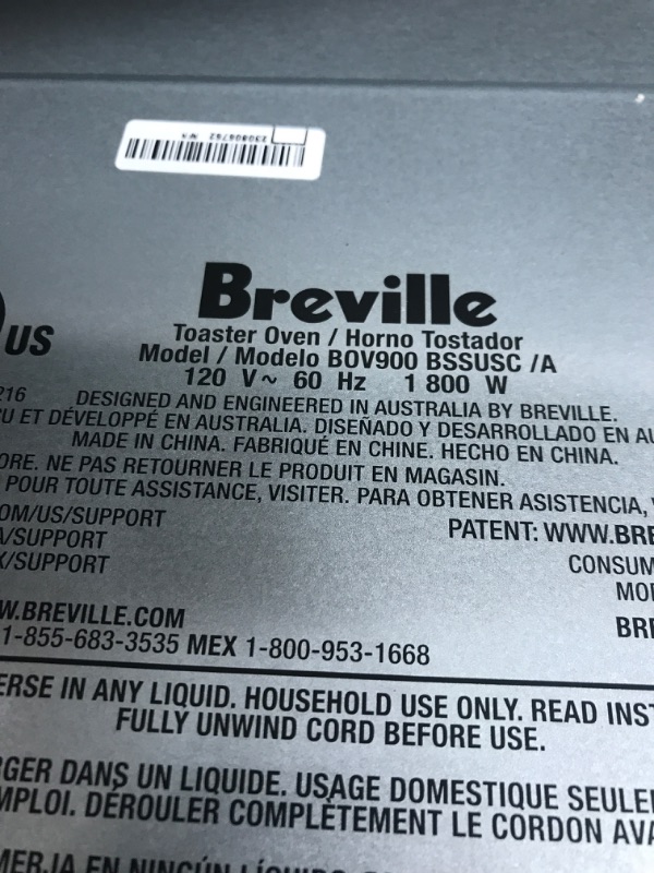 Photo 5 of Breville Smart Oven Air Fryer Pro, Brushed Stainless Steel, BOV900BSS
