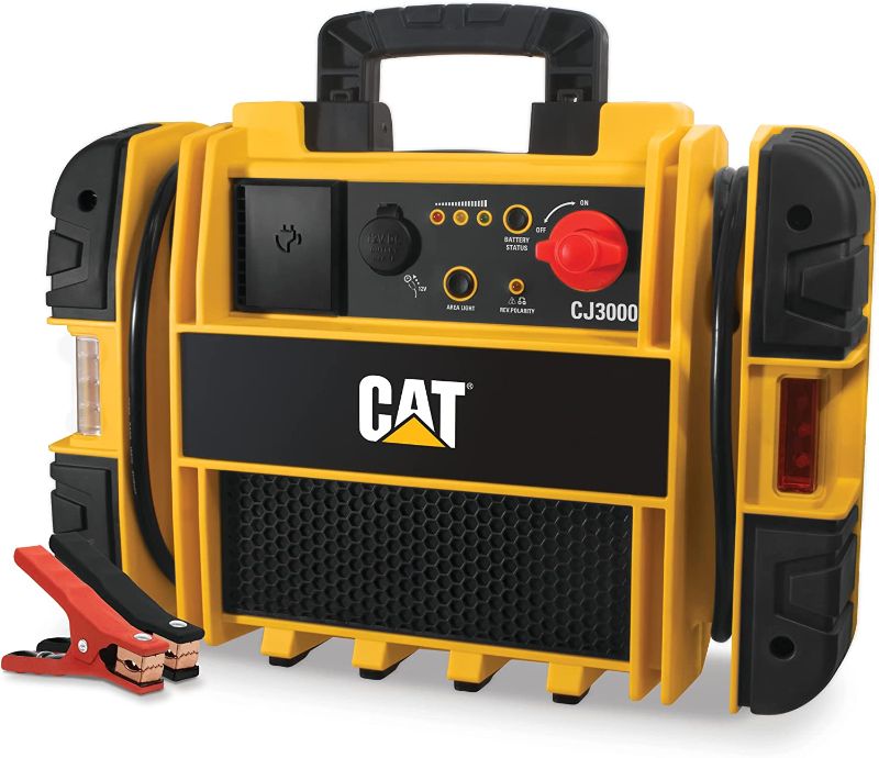 Photo 1 of CAT CJ3000 Professional Jump Starter 2000 Peak Amp Battery Booster, Built-In Power Switch, Battery Clamps
