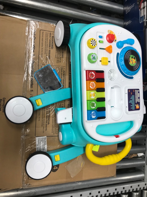 Photo 2 of Baby Einstein Musical Mix ‘N Roll 4-in-1 Push Walker, Activity Center, Toddler Table and Floor -Toy for 6 Months+, Blue