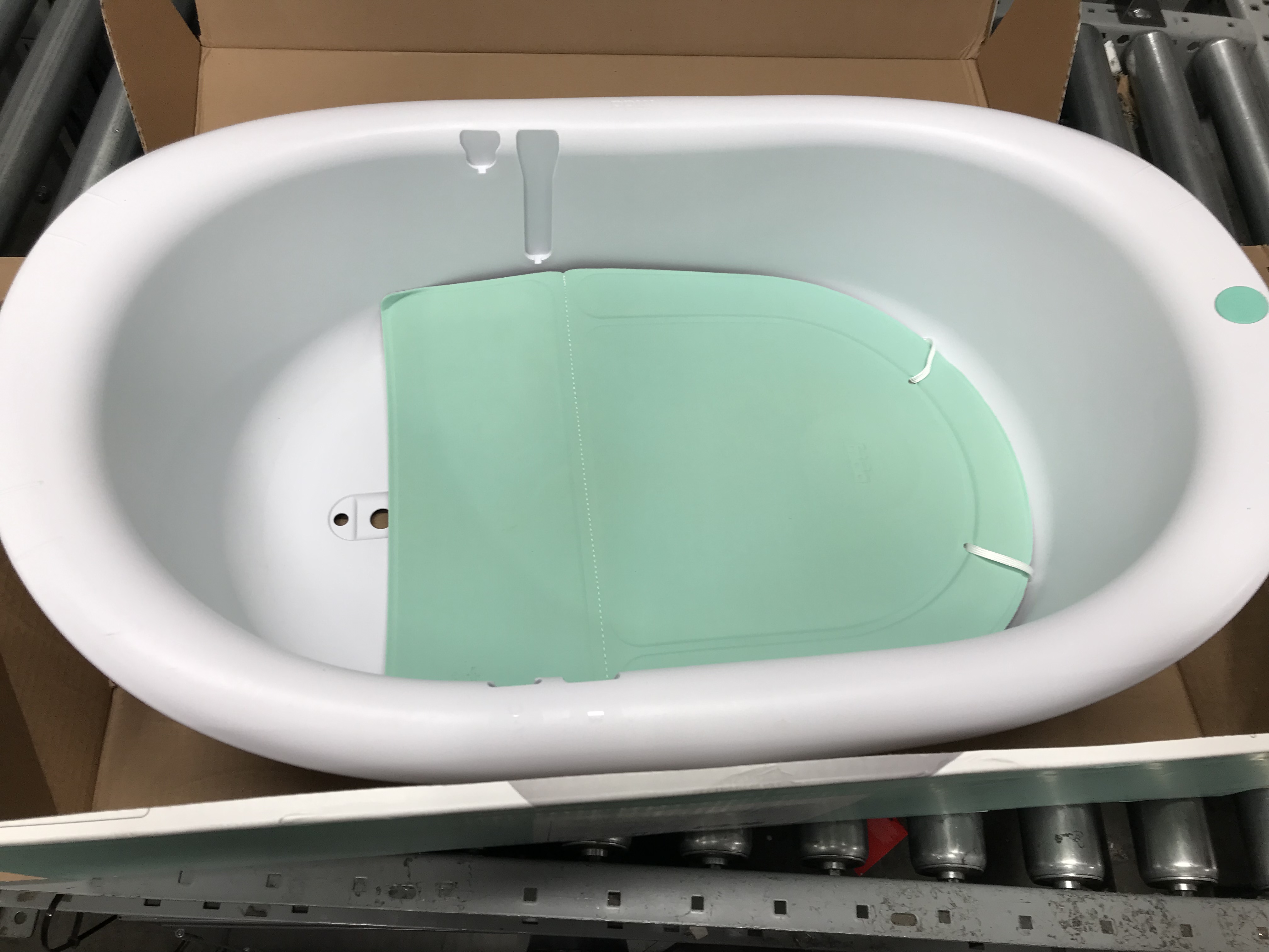 Photo 2 of 4-in-1 Grow-with-Me Bath Tub by Frida Baby Transforms Infant Bathtub to Toddler Bath Seat with Backrest for Assisted Sitting in Tub