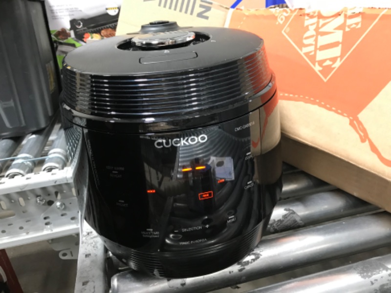 Photo 2 of CUCKOO CRP-PK1001S | 10-Cup (Uncooked) Pressure Rice Cooker | 12 Menu Options: Quinoa, Scorched Rice, GABA/Brown Rice, Multi-Grain & More, Made in Korea | Black
