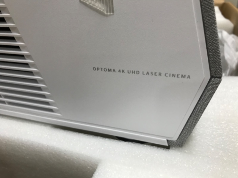 Photo 3 of Optoma CinemaX D2 White True 4K UHD Laser Projector for Home Theater | Ultra-Short Throw | Bright 3,000 Lumens with HDR 10 | eARC Audio