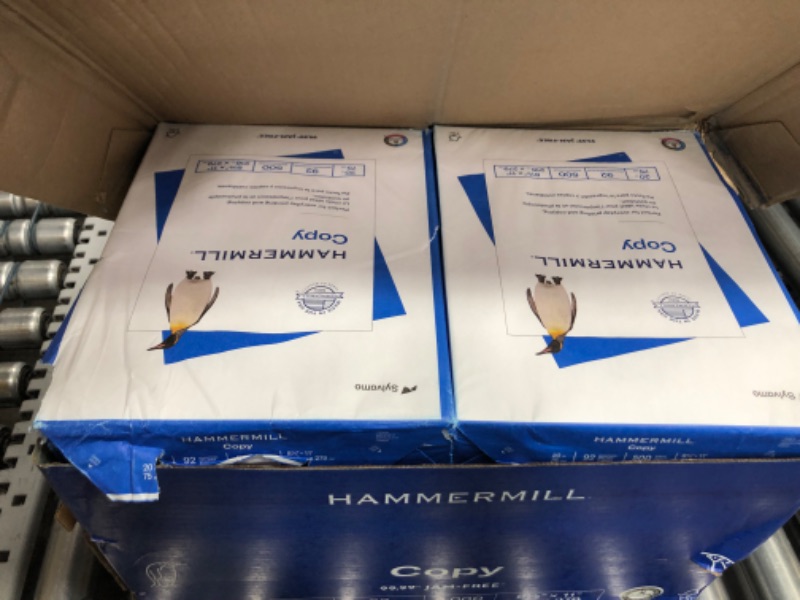 Photo 2 of Hammermill Printer Paper, 20 lb Copy Paper, 8.5 x 11 - 10 Ream (5,000 Sheets) - 92 Bright, Made in the USA 10 Ream | 5000 Sheets Letter (8.5x11) Paper